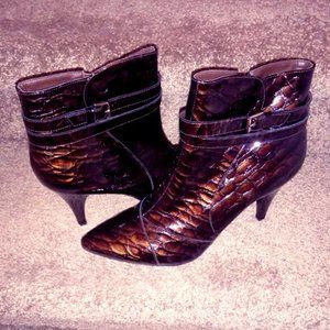 ANTONIO MELANI "NEW" Brown Ankle Boots $25